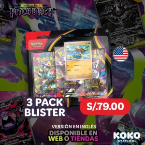 Pokemon TCG Pitch Black - 3 Pack Blister Inglés