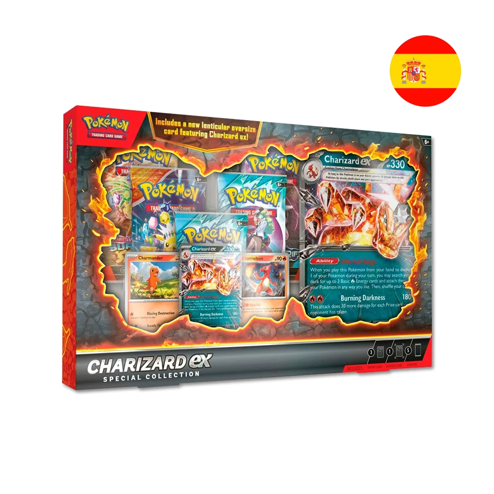Box Pokémon Trading Card Game Charizard Ex Special Collection - Español