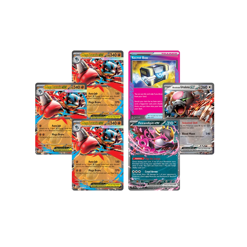 TCG Pokemon Mega Battle Deck Mega Lucario Ex - Ingles - Imagen 2