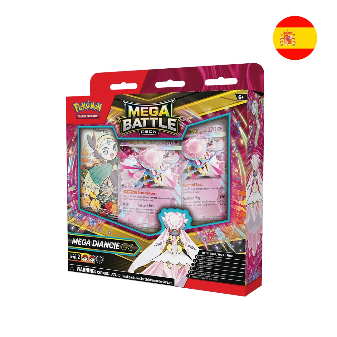 TCG Pokemon Mega Battle Deck Mega Diancie Ex - Español