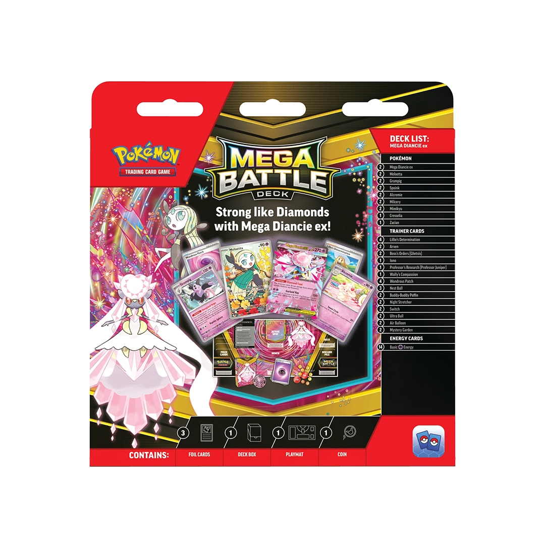 TCG Pokemon Mega Battle Deck Mega Diancie Ex - Español - Imagen 6
