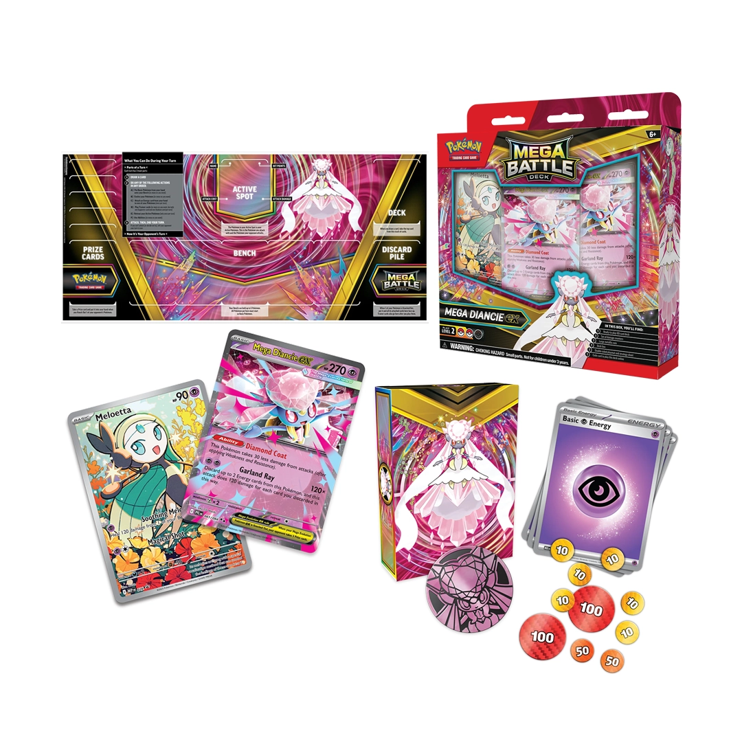 TCG Pokemon Mega Battle Deck Mega Diancie Ex - Español - Imagen 2