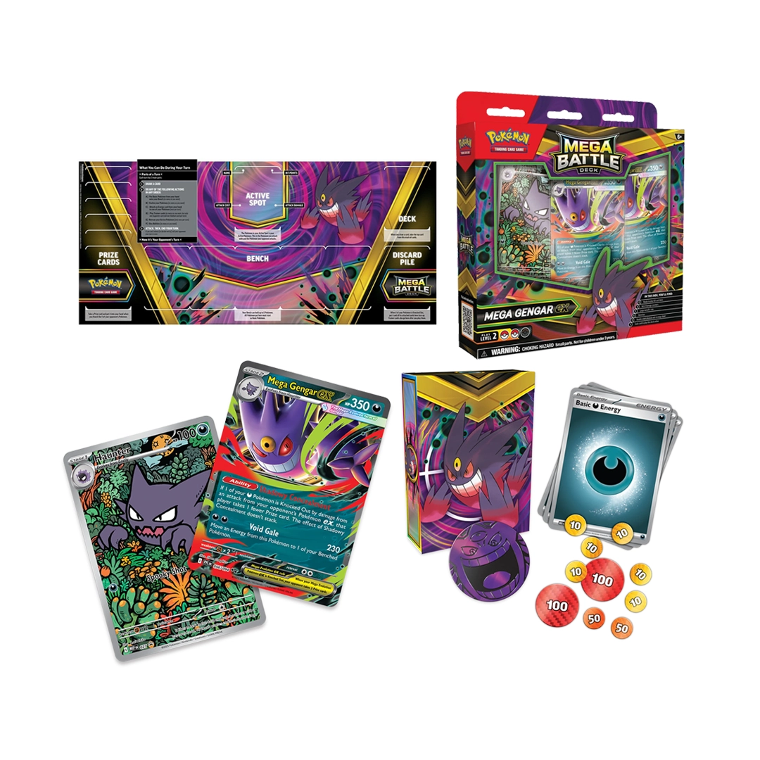 TCG Pokemon Mega Battle Deck Mega Gengar Ex - Español - Imagen 2