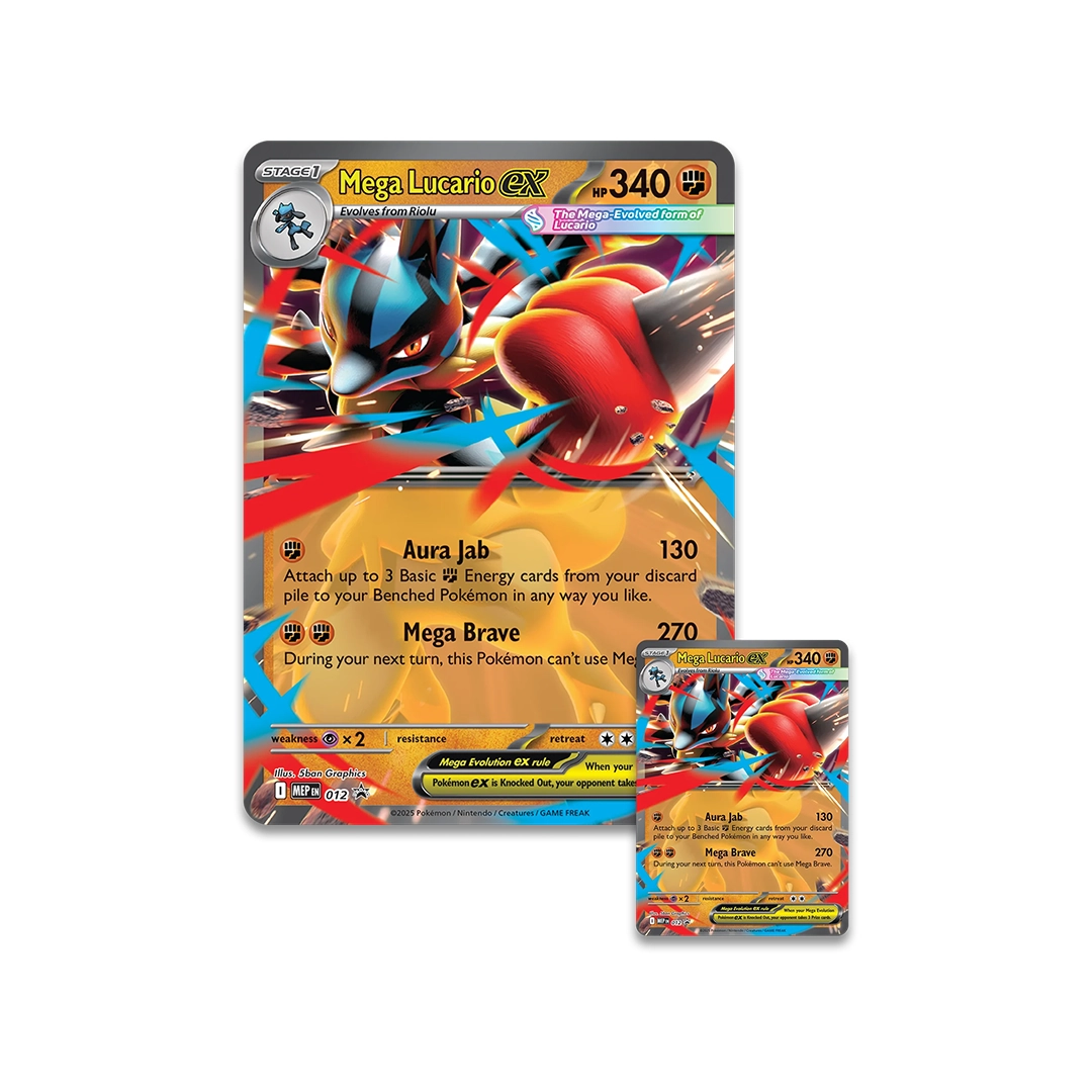 TCG Pokemon Figure Collection Mega Lucario Ex - Ingles - Imagen 3