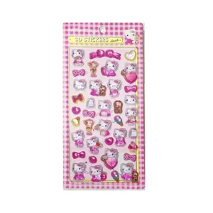 Sticker 3d Hello Kitty Pink Licenciado
