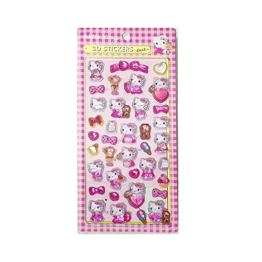 Sticker 3d Hello Kitty Pink Licenciado