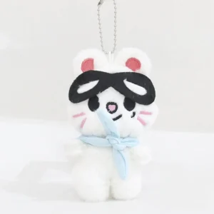 Llavero Peluche Stray kids con Antifaz Huron (HYUNJIN)